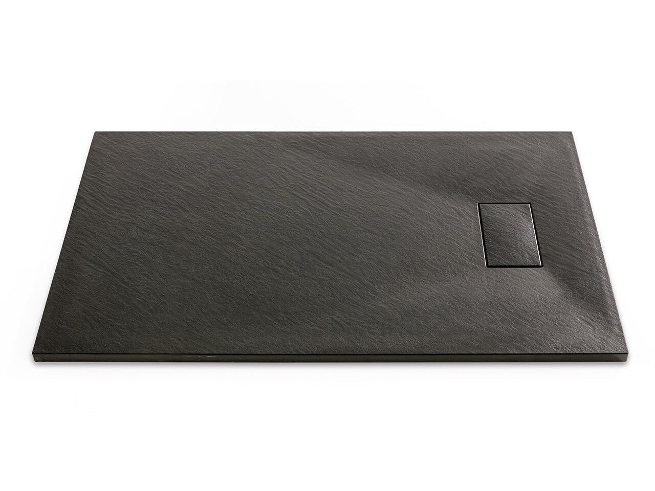 Sanotechnik - Schneidbare SMC Brausetasse 100x80cm schwarz