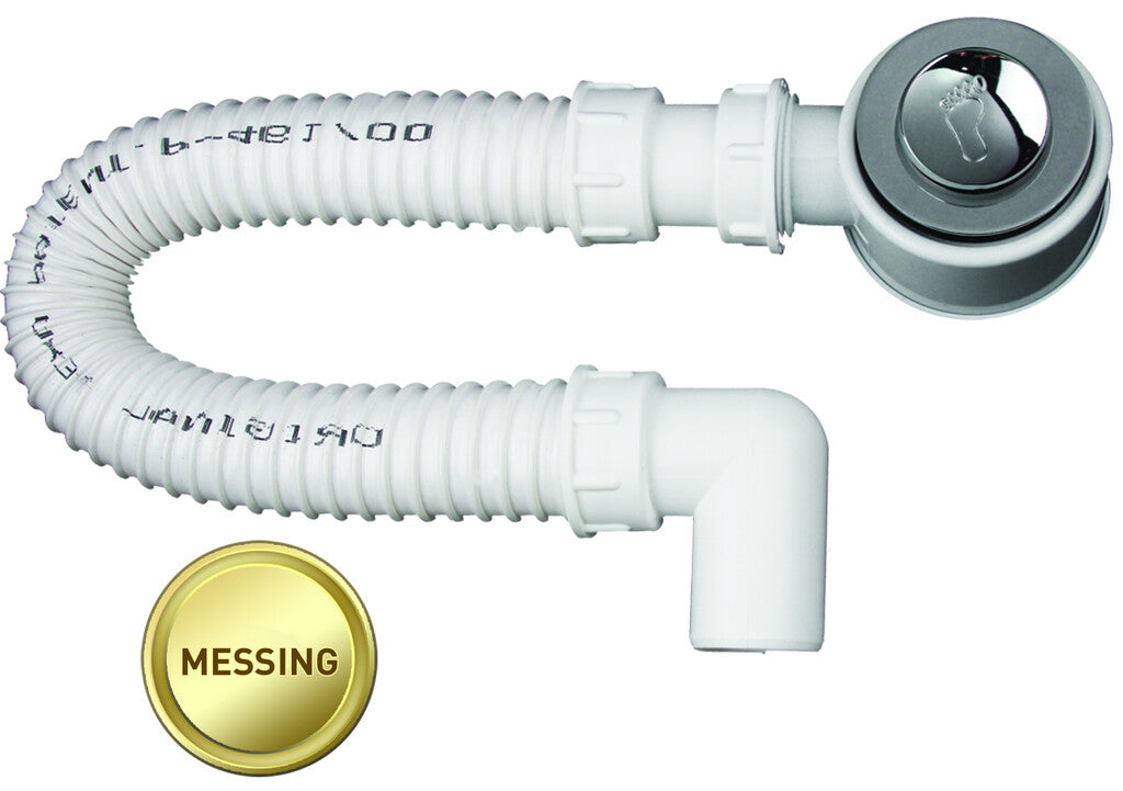 Sanotechnik - BT-Siphon Klick-Klack m.flex.Schlauch