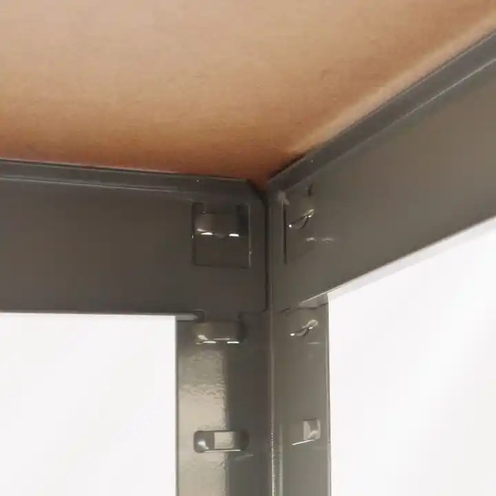 Sanotechnik - Eck-Schwerlastregal zink 77x77x40x40x41xH180 cm