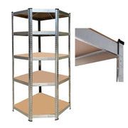Sanotechnik - Eck-Schwerlastregal zink 77x77x40x40x41xH180 cm