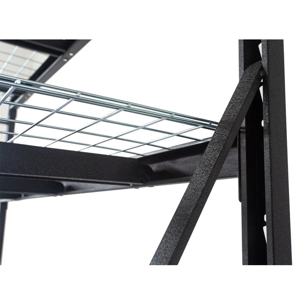 Sanotechnik - Industrie-Schwerlastregal schwarz 180x53x183cm