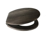 Sanotechnik - WC Sitz MDF-HOLZ mit Holz Dekor dunkel