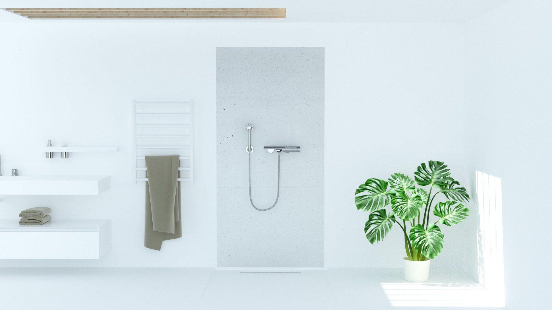 Sanotechnik - SANOWALL BETON Wandverklediung 100x205x0,3cm