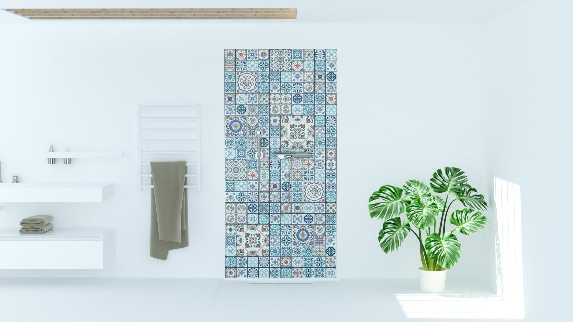 Sanotechnik - SANOWALL MUSTERFLIESEN Wandverkleidung 125x250x0,3cm