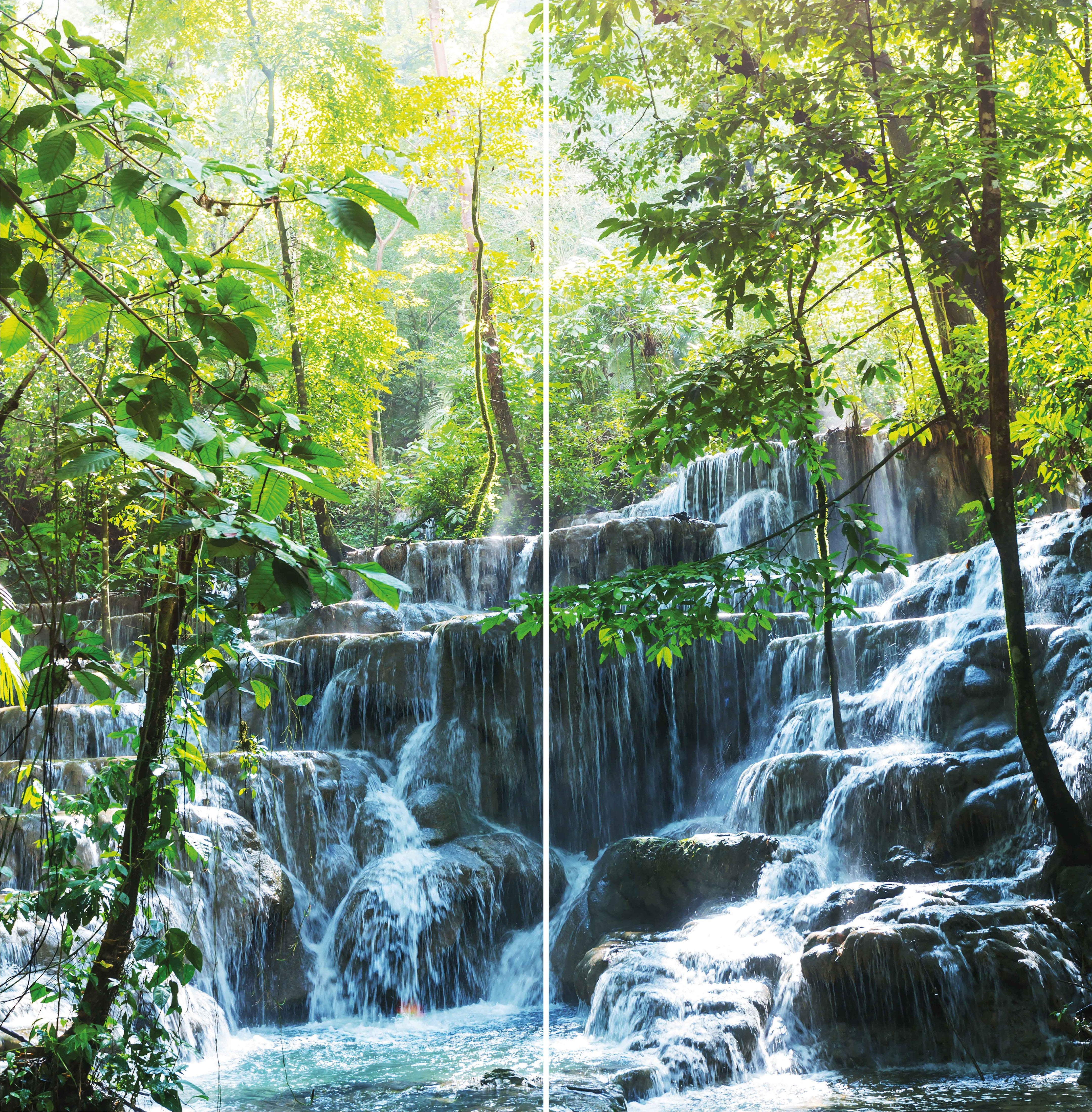Sanotechnik - SANOWALL WASSERFALL RECHTS Wandverkleidung 100x205x,03cm