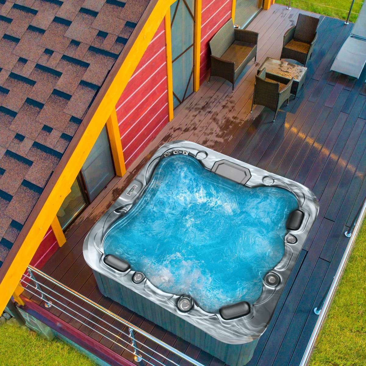 SANOTECHNIK I Outdoor Whirlpool TAHITI - inkl. Abdeckung