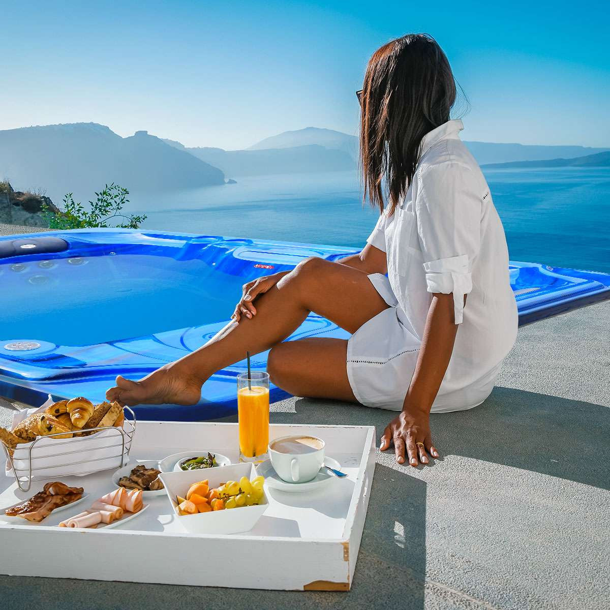 SANOTECHNIK I Outdoor Whirlpool OASIS - inkl. Abdeckung