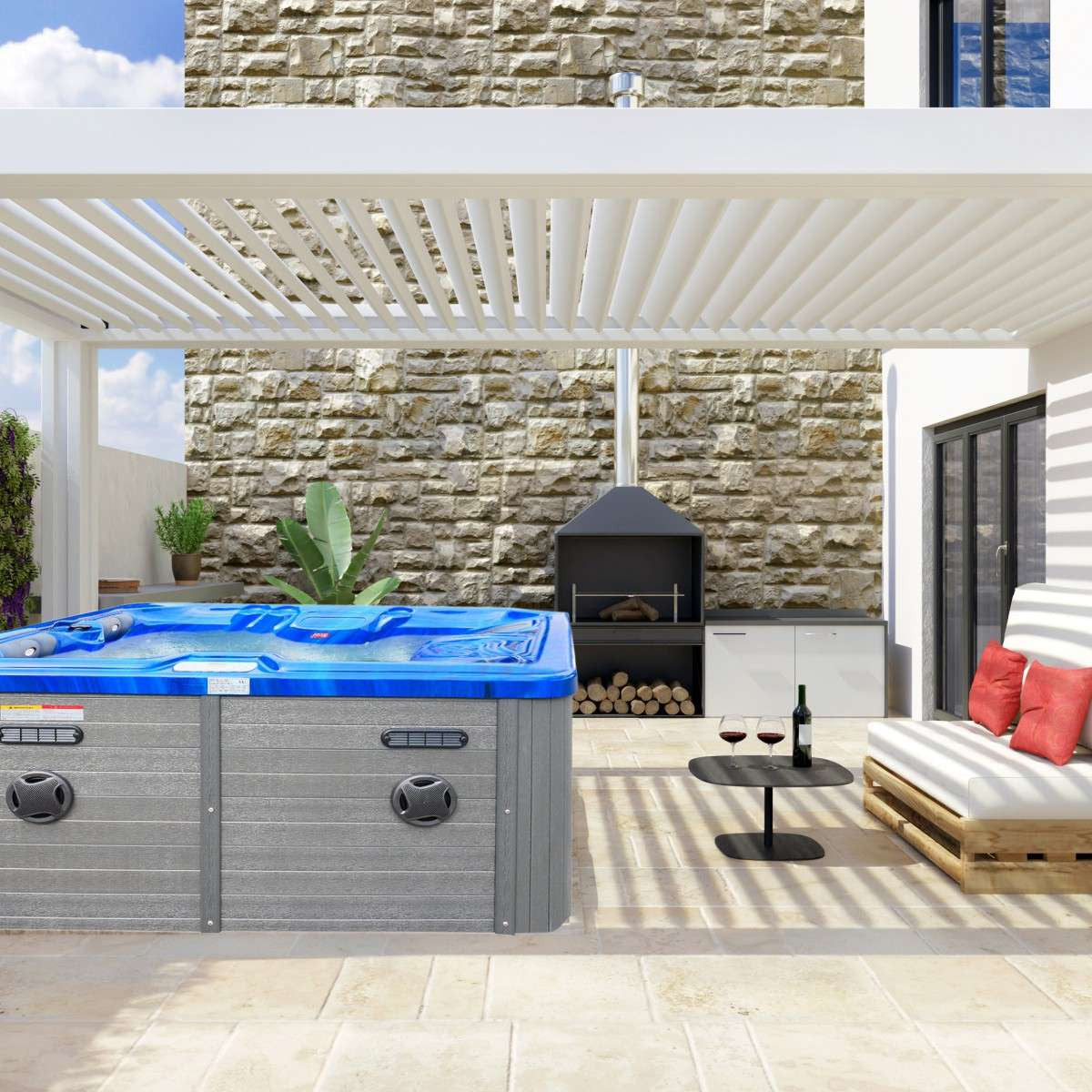 SANOTECHNIK I Outdoor Whirlpool OASIS - inkl. Abdeckung