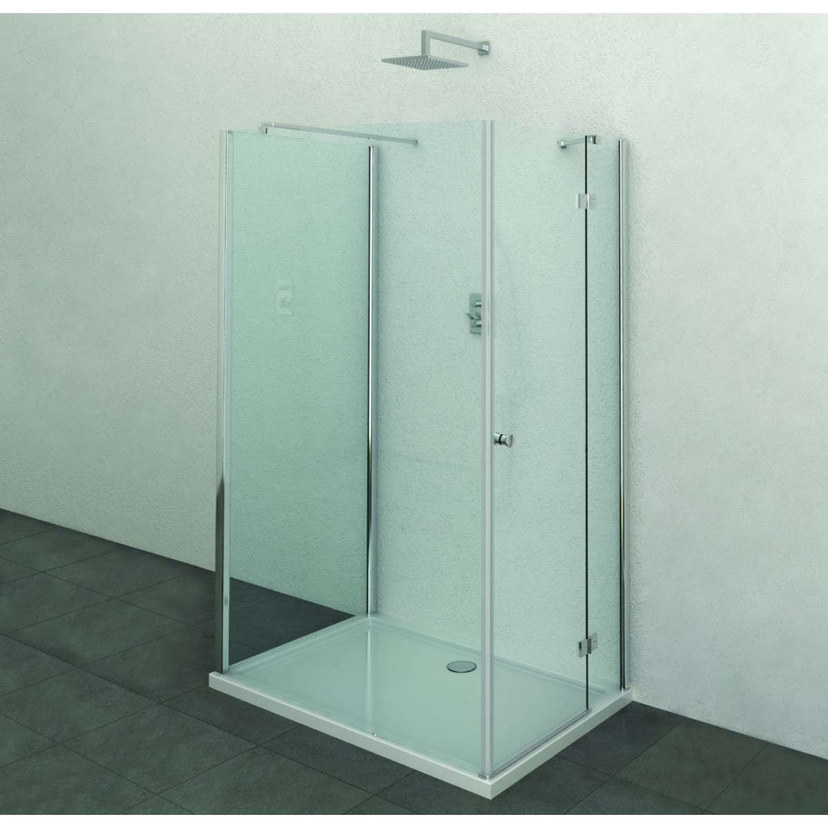 Sanotechnik - *Duschtrennw.152,5x195cm m.Teleskoph.