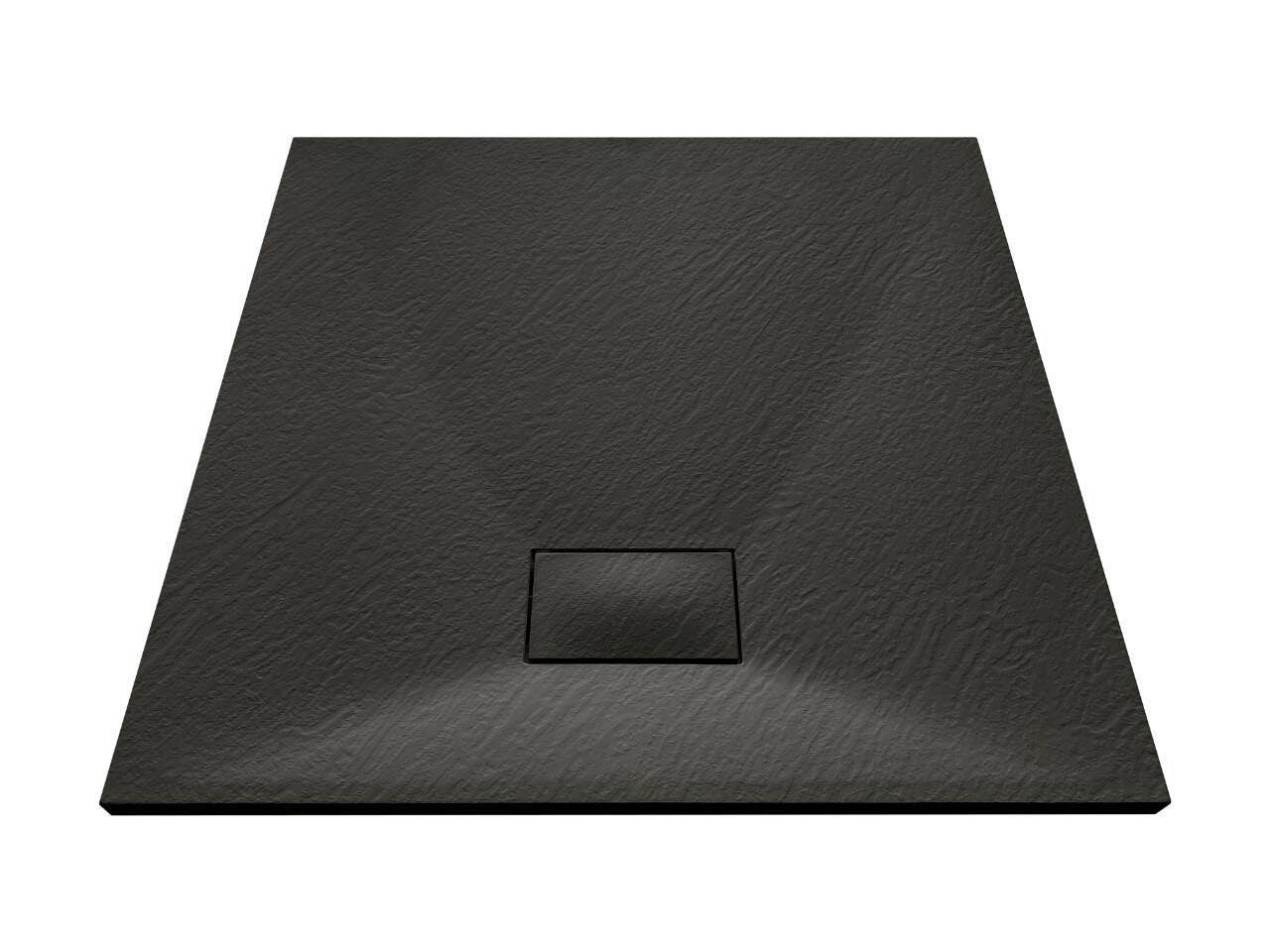 Sanotechnik - Schneidbare SMC BRausetasse 80x80cm schwarz