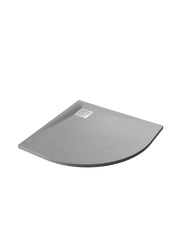 Sanotechnik - SMC Rund-Brausetasse 90x90cm grau Steinoptik