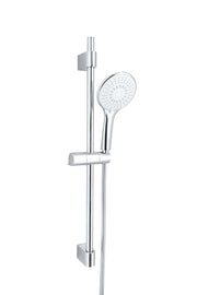Sanotechnik - Brauseset: chrom Stange, Brause 5 Funktionen, Schlauch
