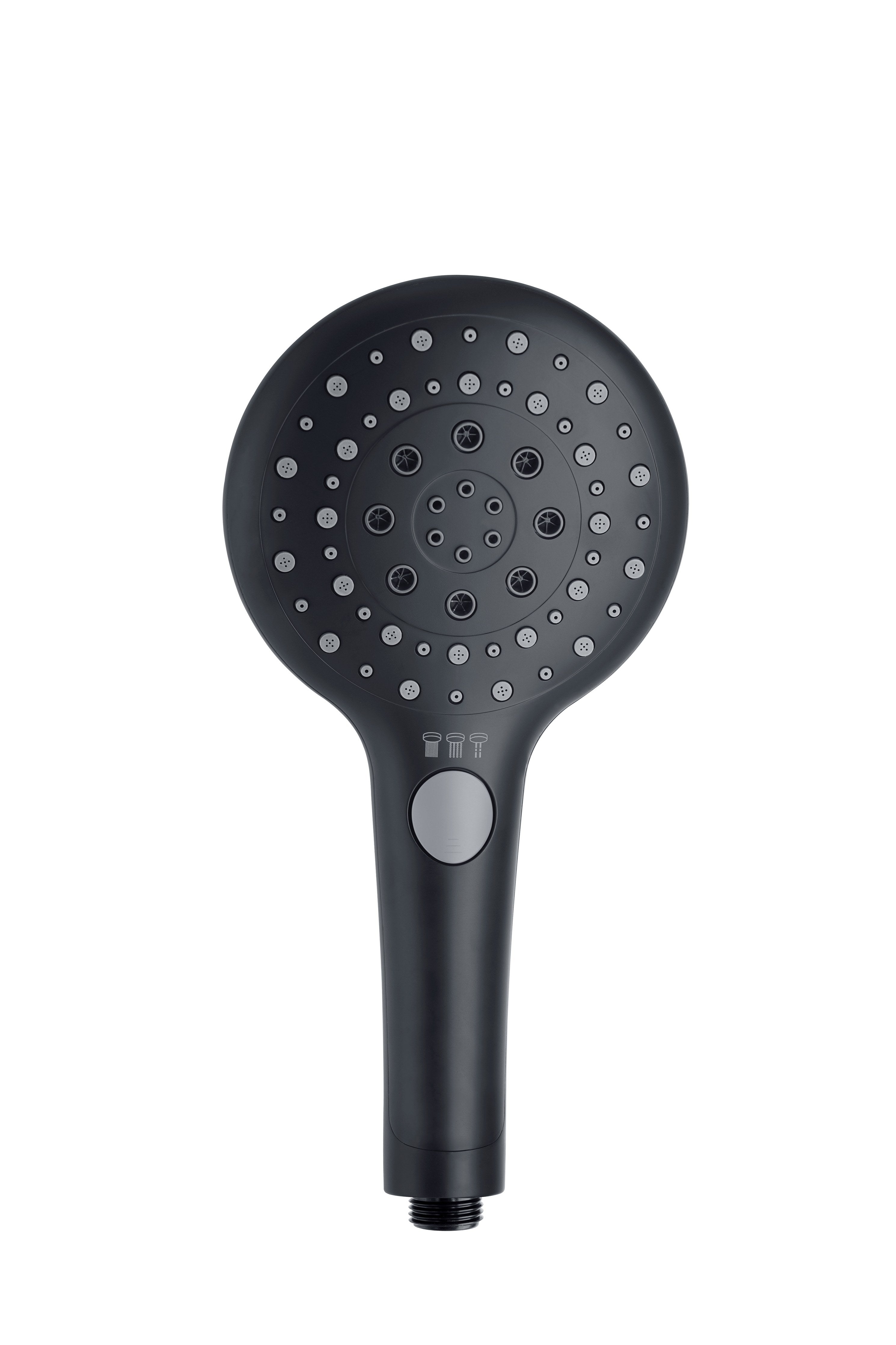 Sanotechnik - Handbrause matt schwarz 13cm 3 Funktionen