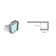 Sanotechnik - SANOWALL ABSCHLUSSPROFIL silber matt 255cm