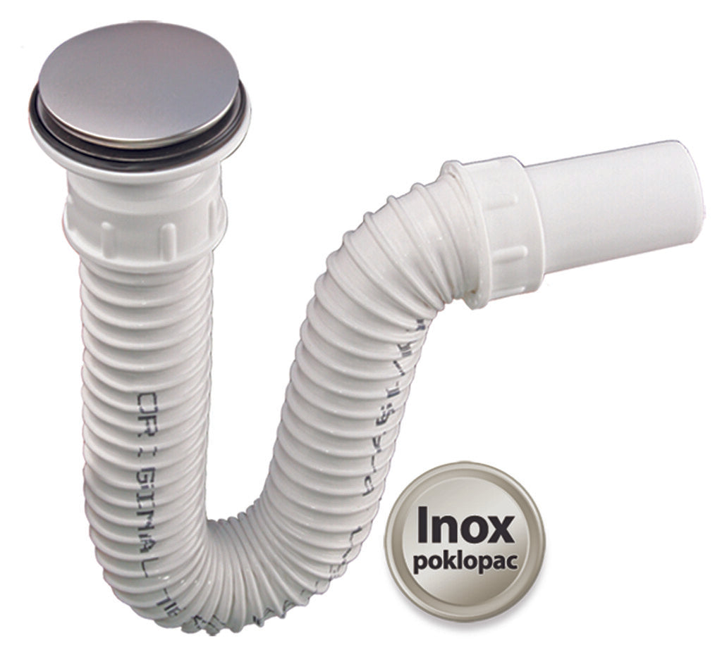 Sanotechnik - WT-Siphon m.Ventil Exclusiv m.flex.Schl.