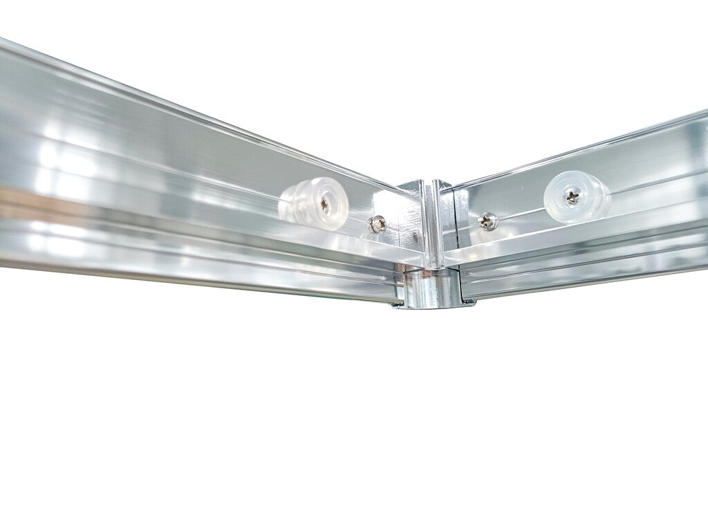 Sanotechnik - Eckeinstieg chrom 79-80x79-80x190cm