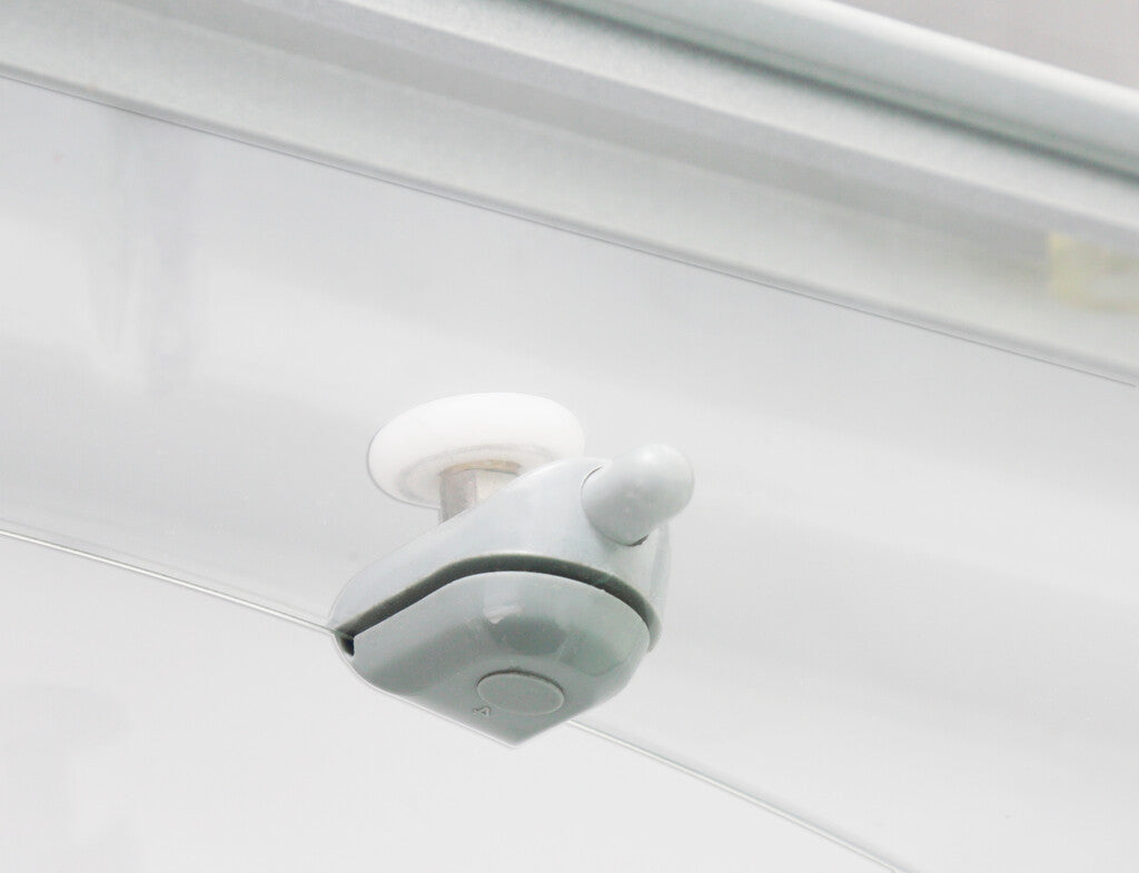 Sanotechnik - Eckeinstieg chrom 79-80x79-80x190cm