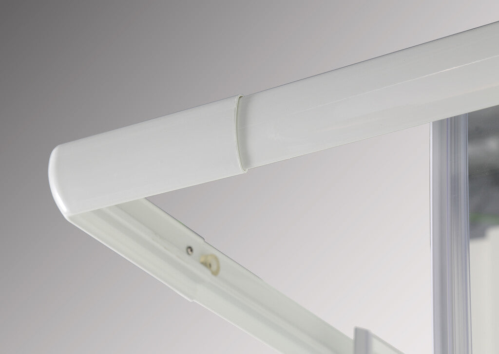 Sanotechnik - Eckeinstieg,weiß 78,5-90x190cm 5mm Glas