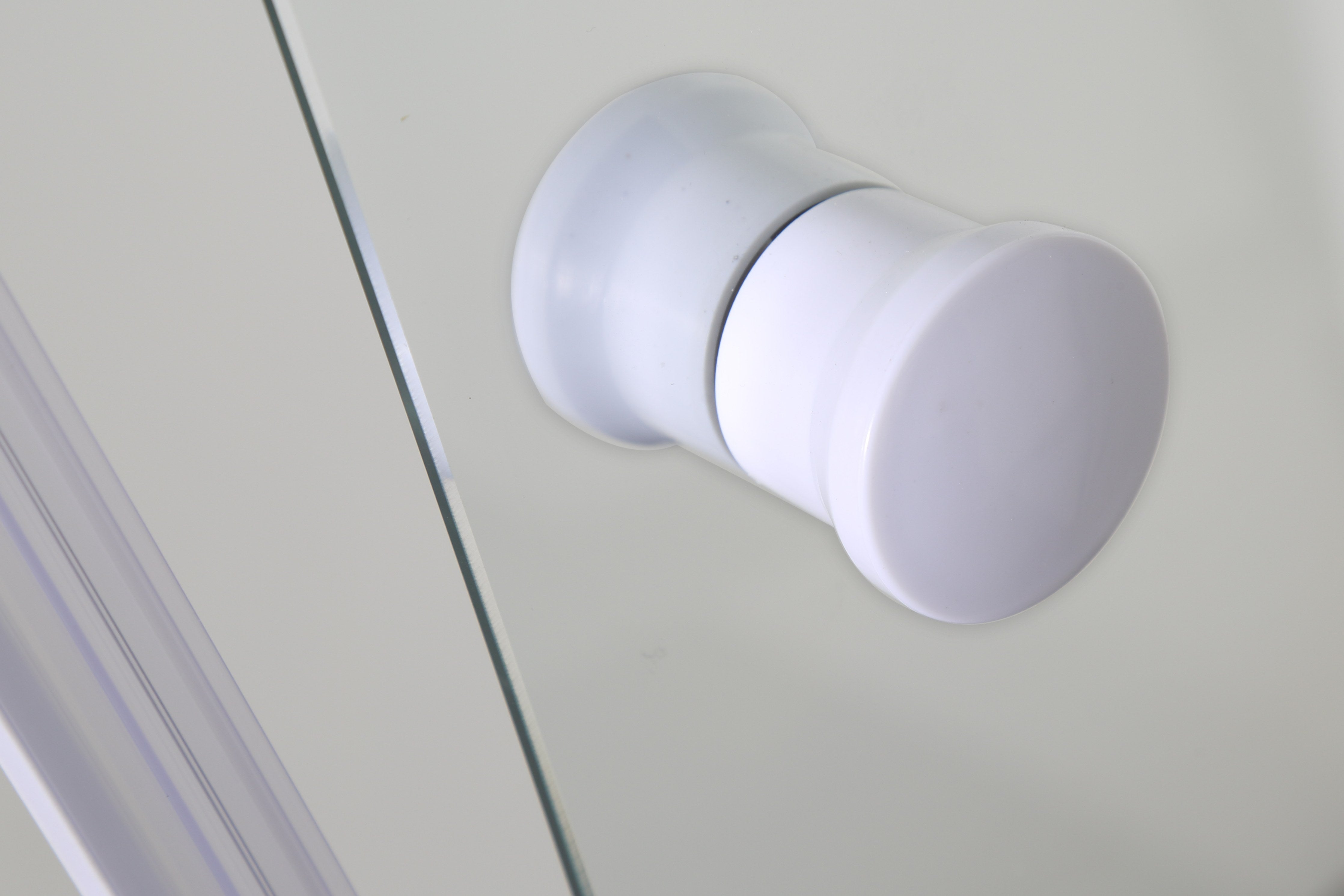 Sanotechnik - Eckeinstieg,weiß 78,5-90x190cm 5mm Glas