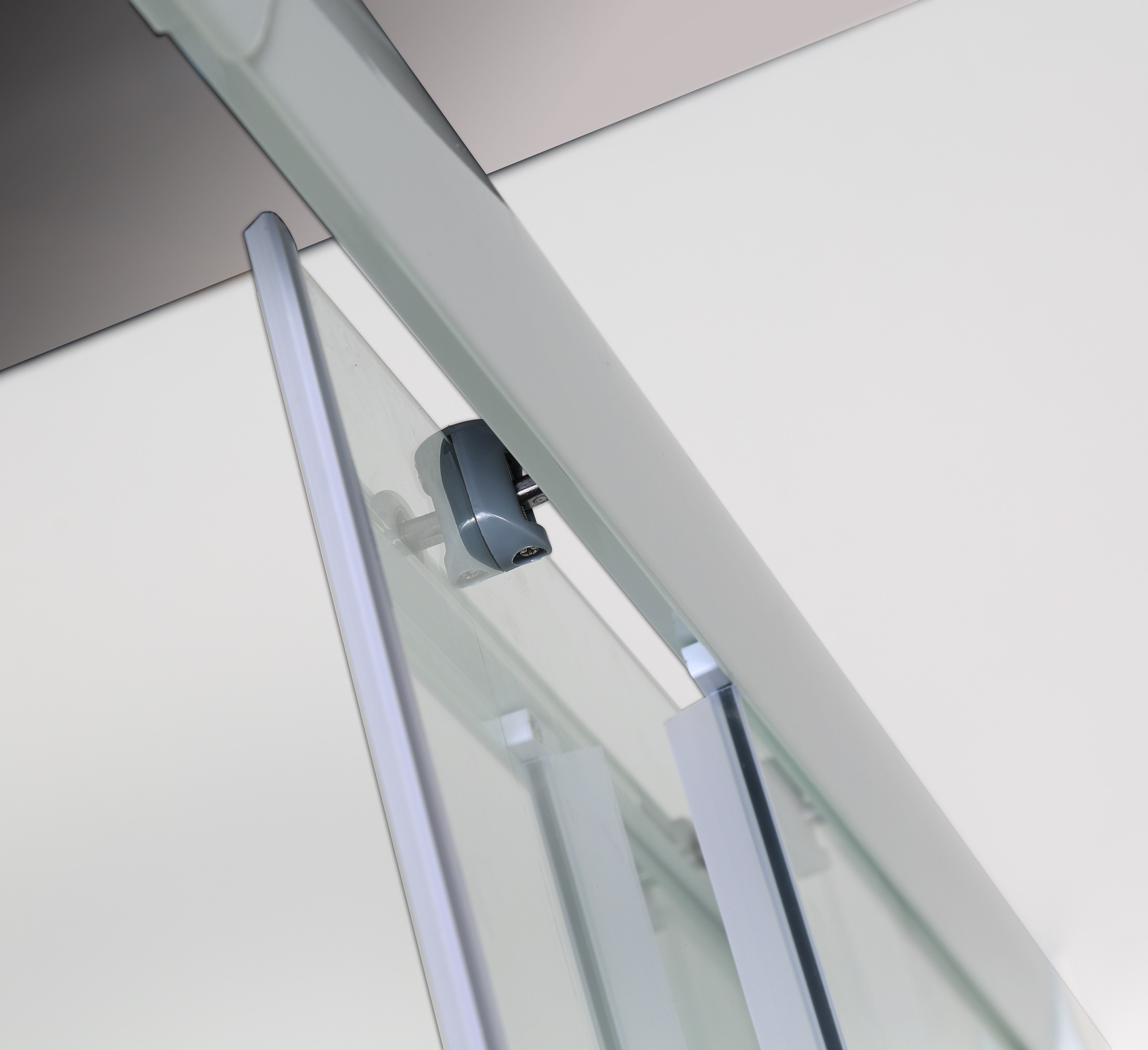 Sanotechnik - Eckeinstieg,weiß 78,5-90x190cm 5mm Glas