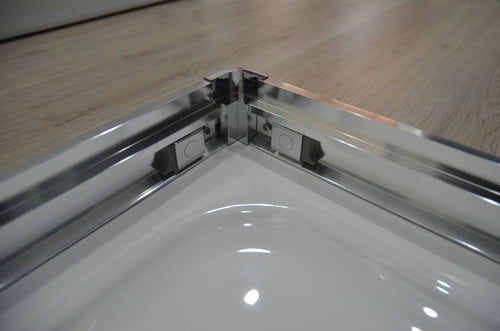 Sanotechnik - Eckdusche Schiebet.PRO-LINE, chr. 88,5-90x200