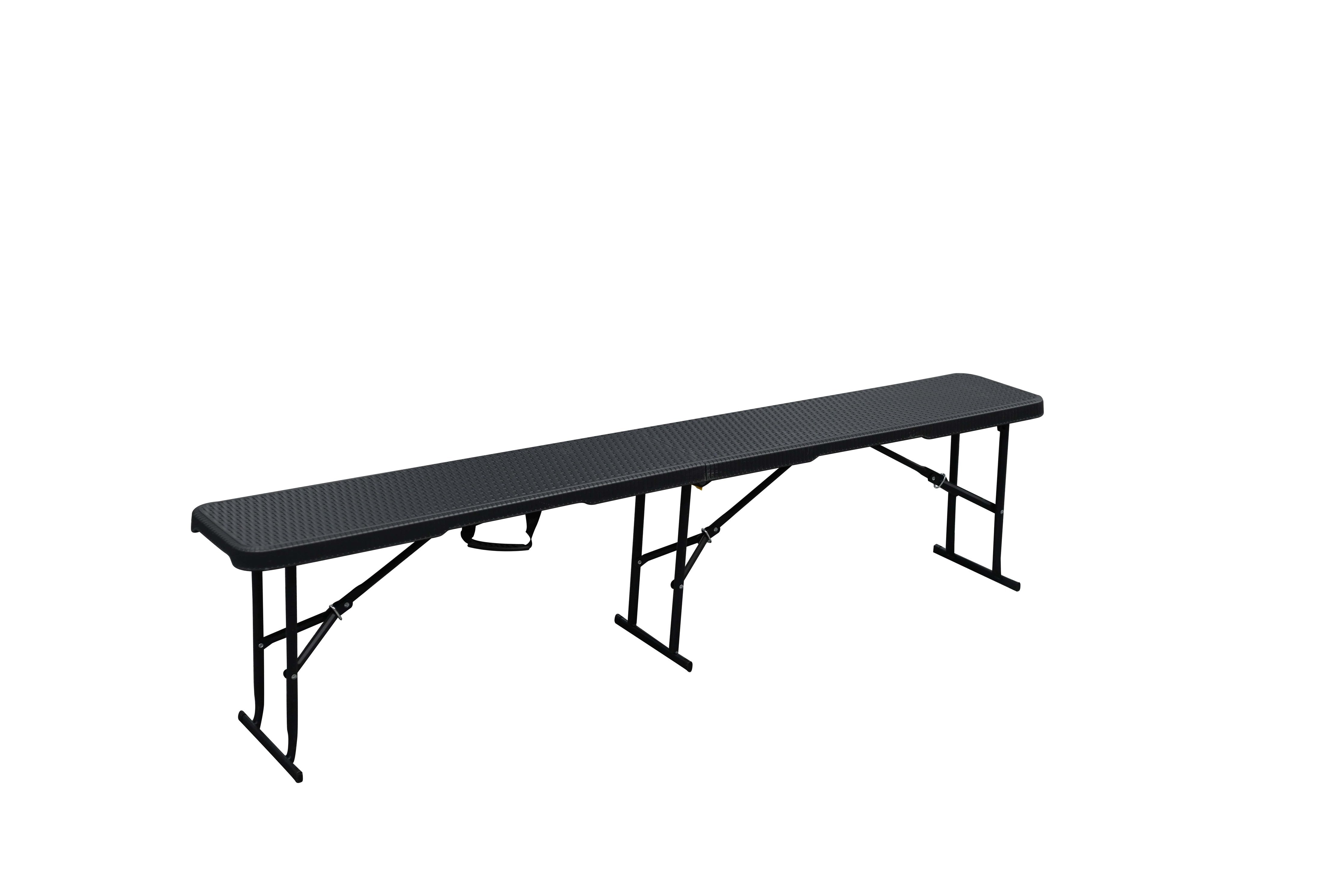 Sanotechnik - Klappbank Rattan optik 182x28x43 cm
