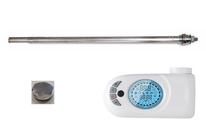 Sanotechnik - Heizstab 500W  mit digital Thermostat weiß