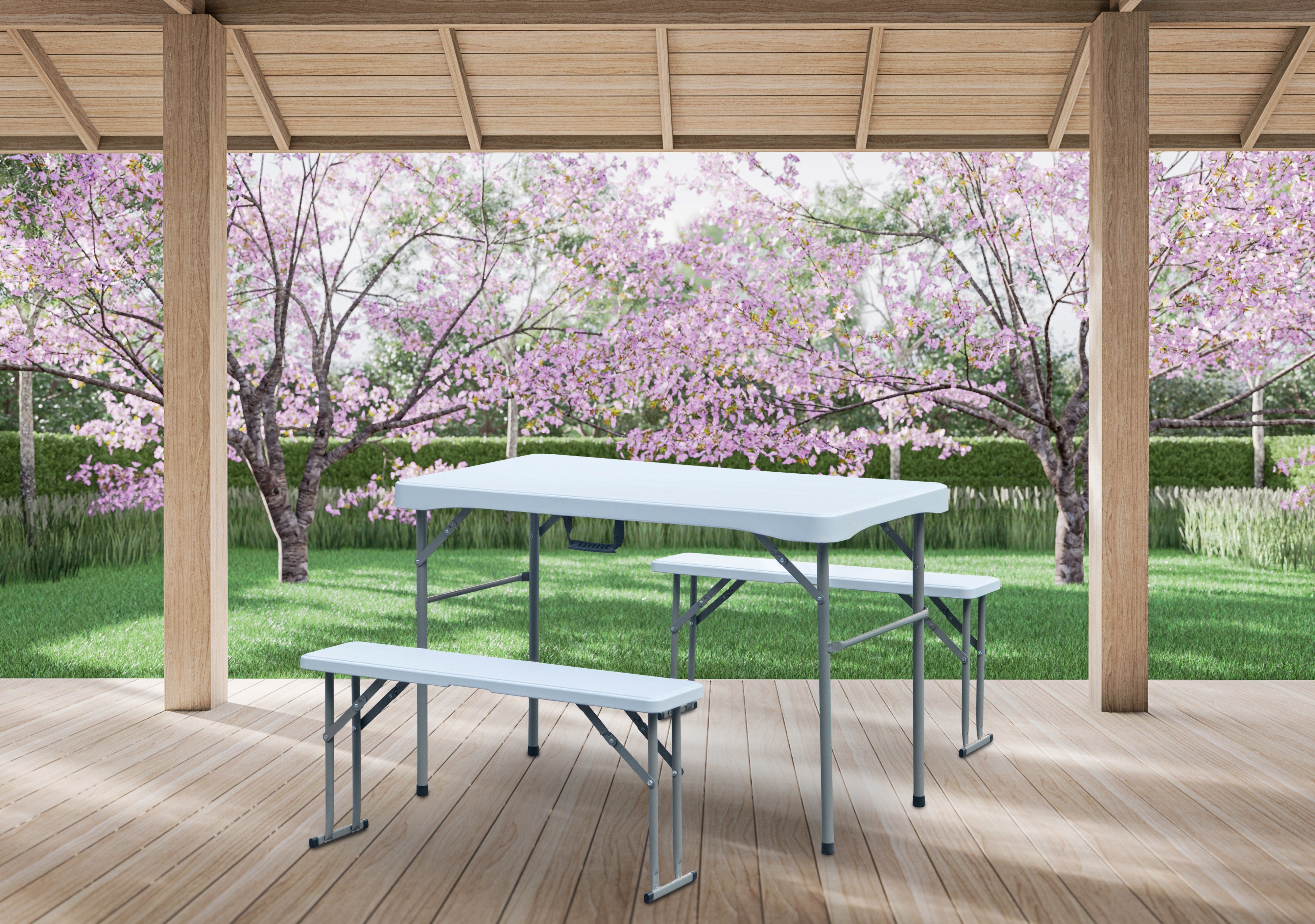 Sanotechnik - Biergarniturset klappbar 113x61x74 cm