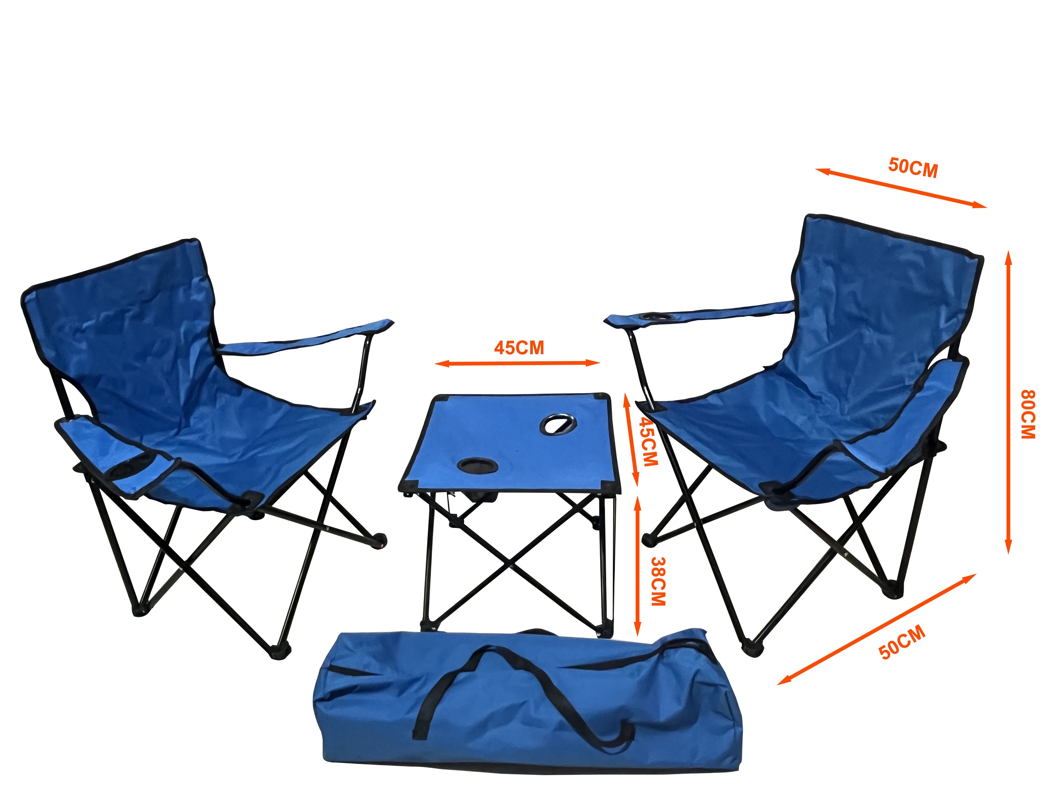Sanotechnik - Camping Set - 2 Sessel,1 Tisch