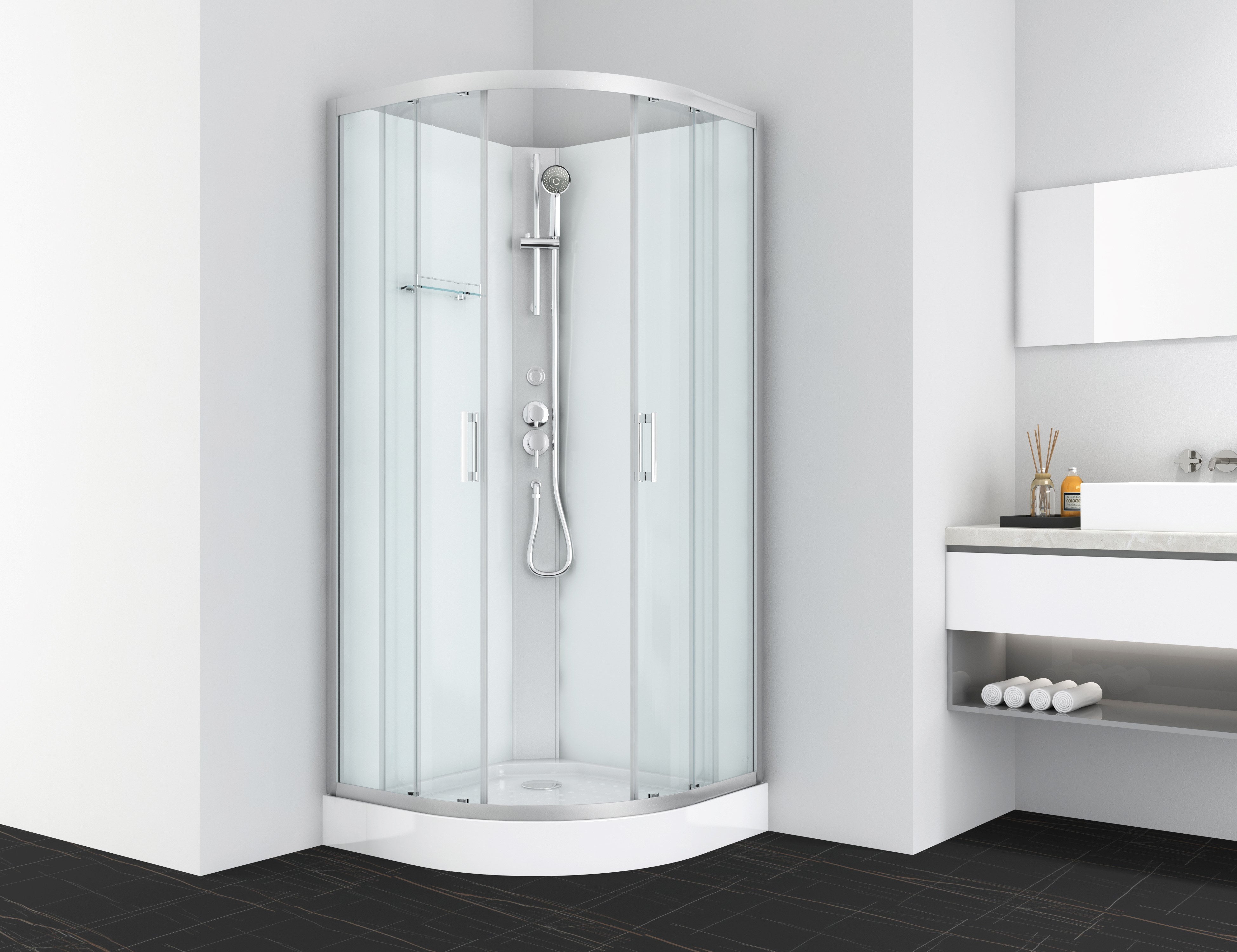 Sanotechnik - Komplettdk DALLAS 90x90x210cm -Quickline