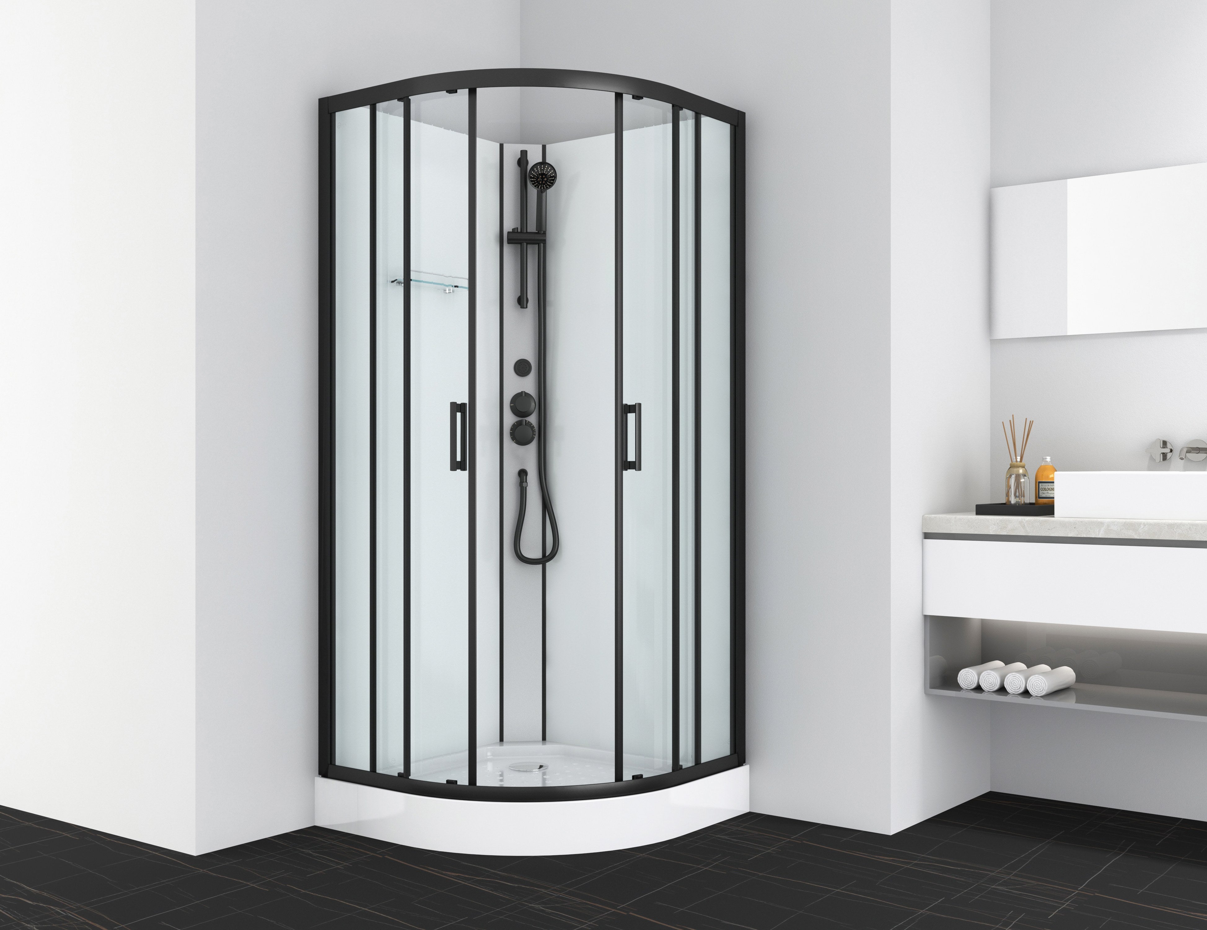 Sanotechnik - Komplettdk DALLAS 90x90x210cm -Quickline