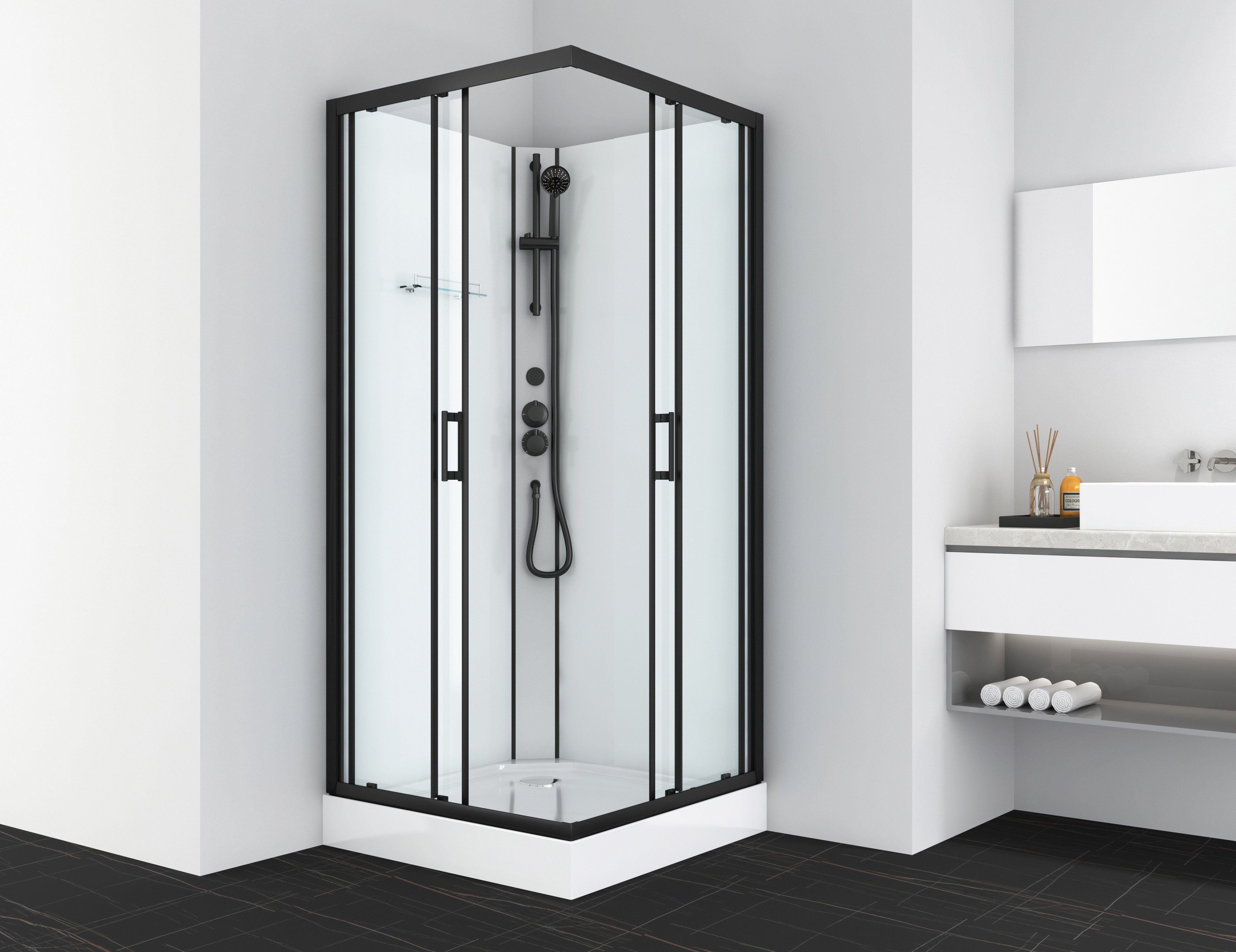 Sanotechnik - Komplettdk DENVER 90x90x210cm Quickline