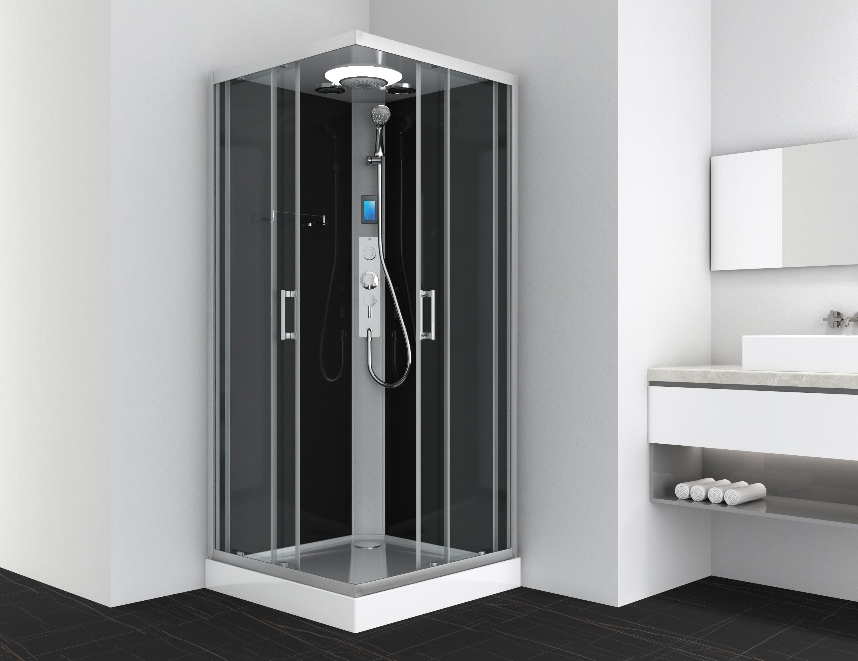 Sanotechnik - Komplettdk MIAMI 90x90x215cm Quickline