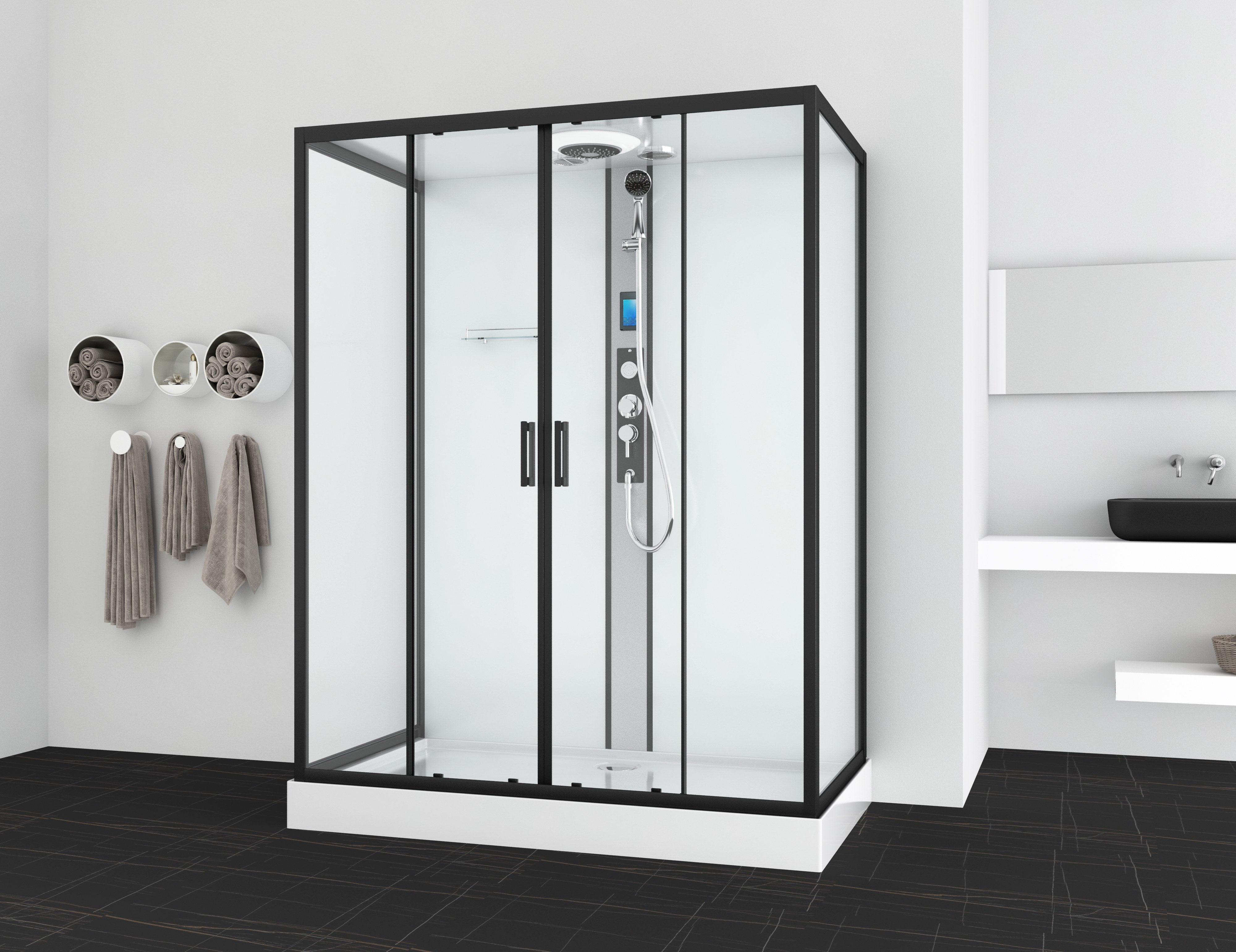 Sanotechnik - Komplettdk NEW YORK 90x160x215cm Quickline