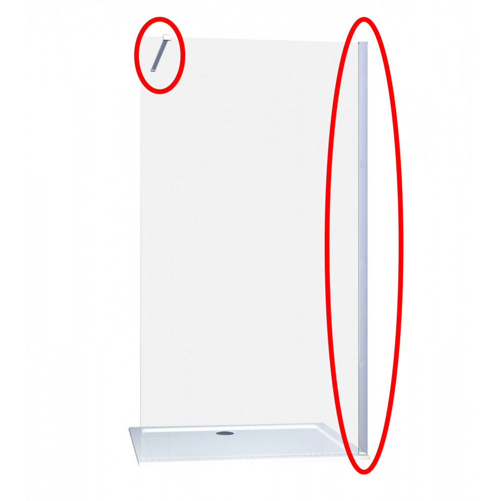 Sanotechnik - Wandprofil+Stabiliesrungsstange chrom 3,5cm