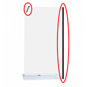 Sanotechnik - Wandprofi+Stabiliesierungsstange schwarz 3,5cm