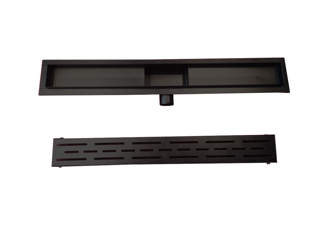 Sanotechnik - Duschrinne 60cm  Nirosta Schwarz-Optik