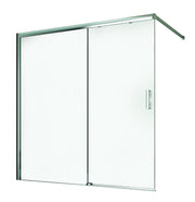 Sanotechnik - Badewannenaufsatz mit Schiebetüre  chrom 120x140cm 6mm Glas