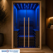 Sanotechnik - CARBON 1 Infrarotkabine für 1 Person 100x130x195 cm