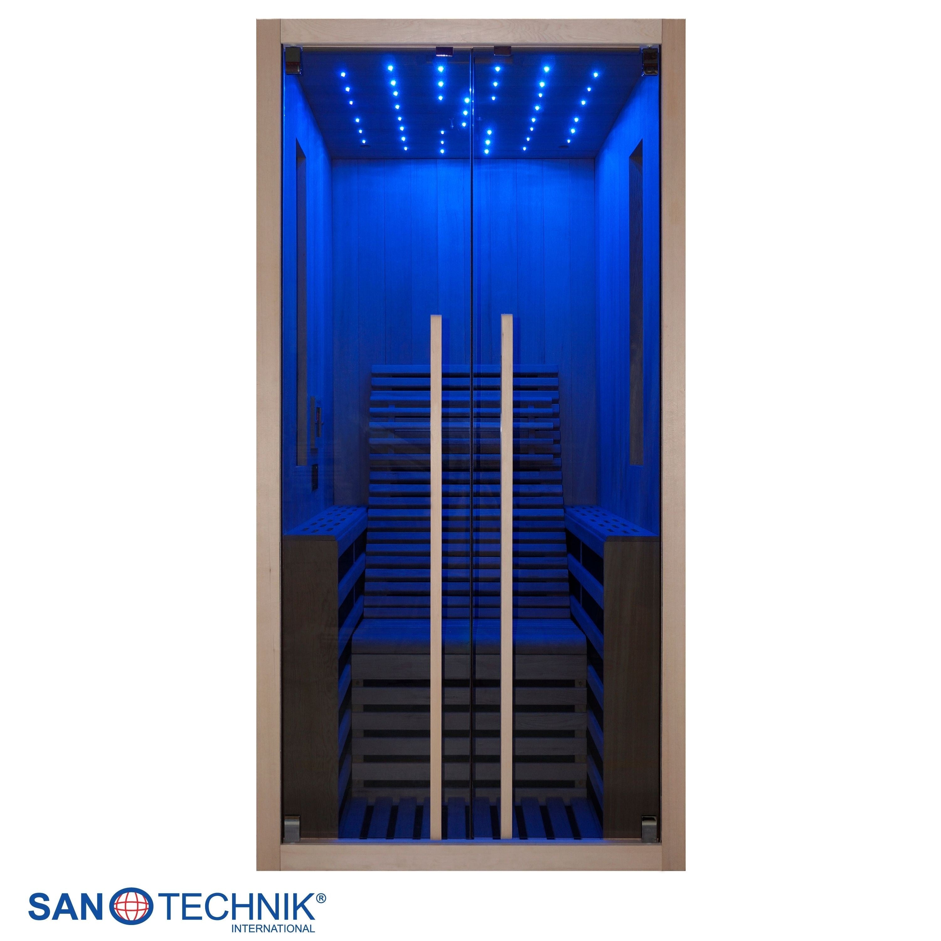 Sanotechnik - CARBON 1 Infrarotkabine für 1 Person 100x130x195 cm