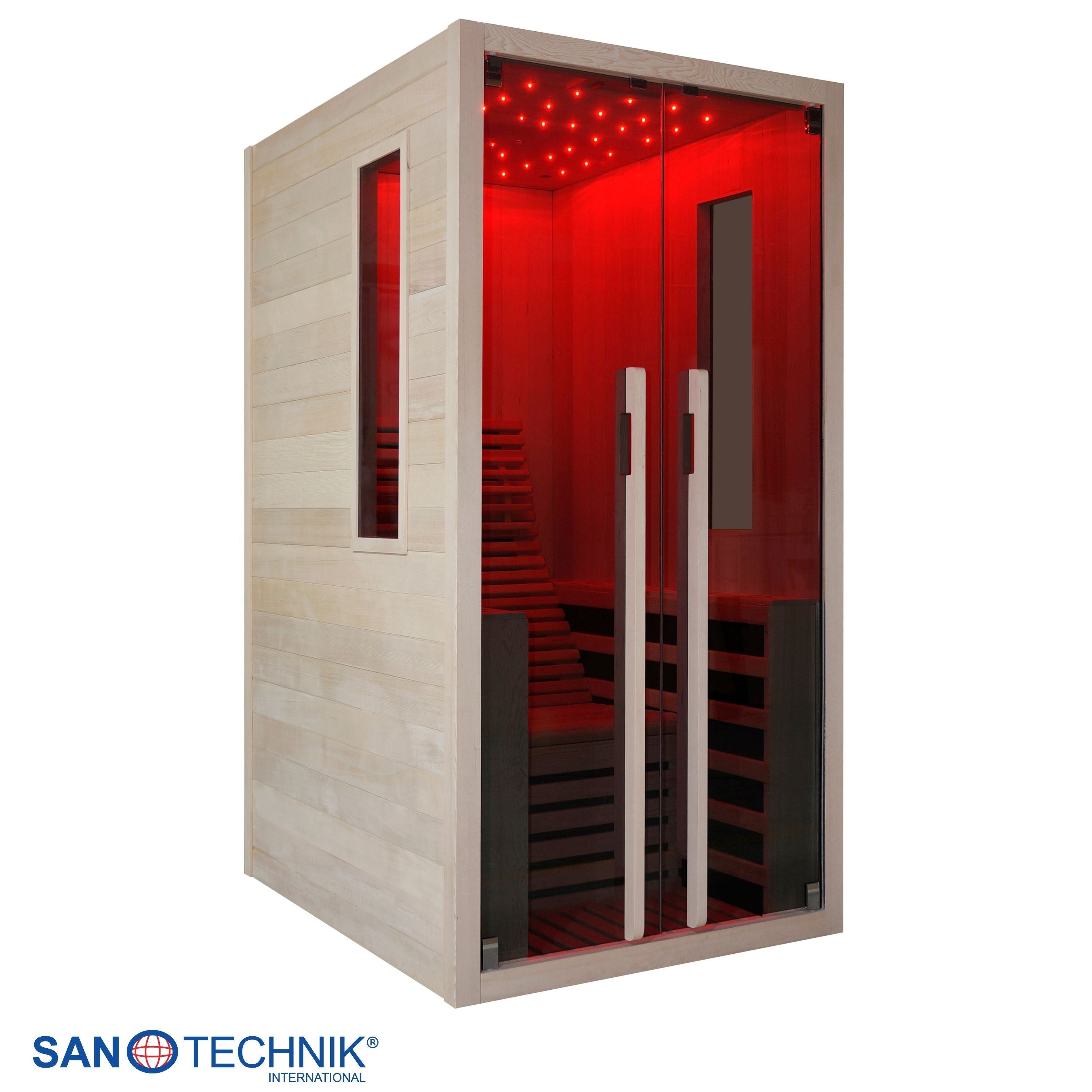 Sanotechnik - CARBON 1 Infrarotkabine für 1 Person 100x130x195 cm