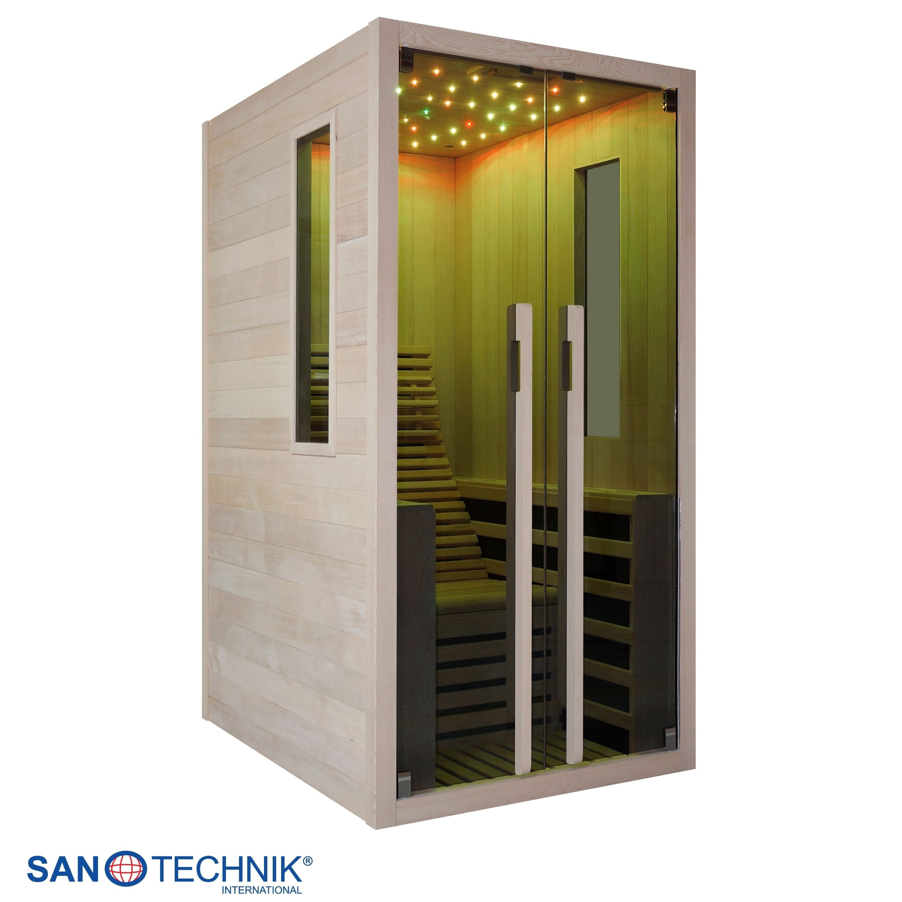 Sanotechnik - CARBON 1 Infrarotkabine für 1 Person 100x130x195 cm