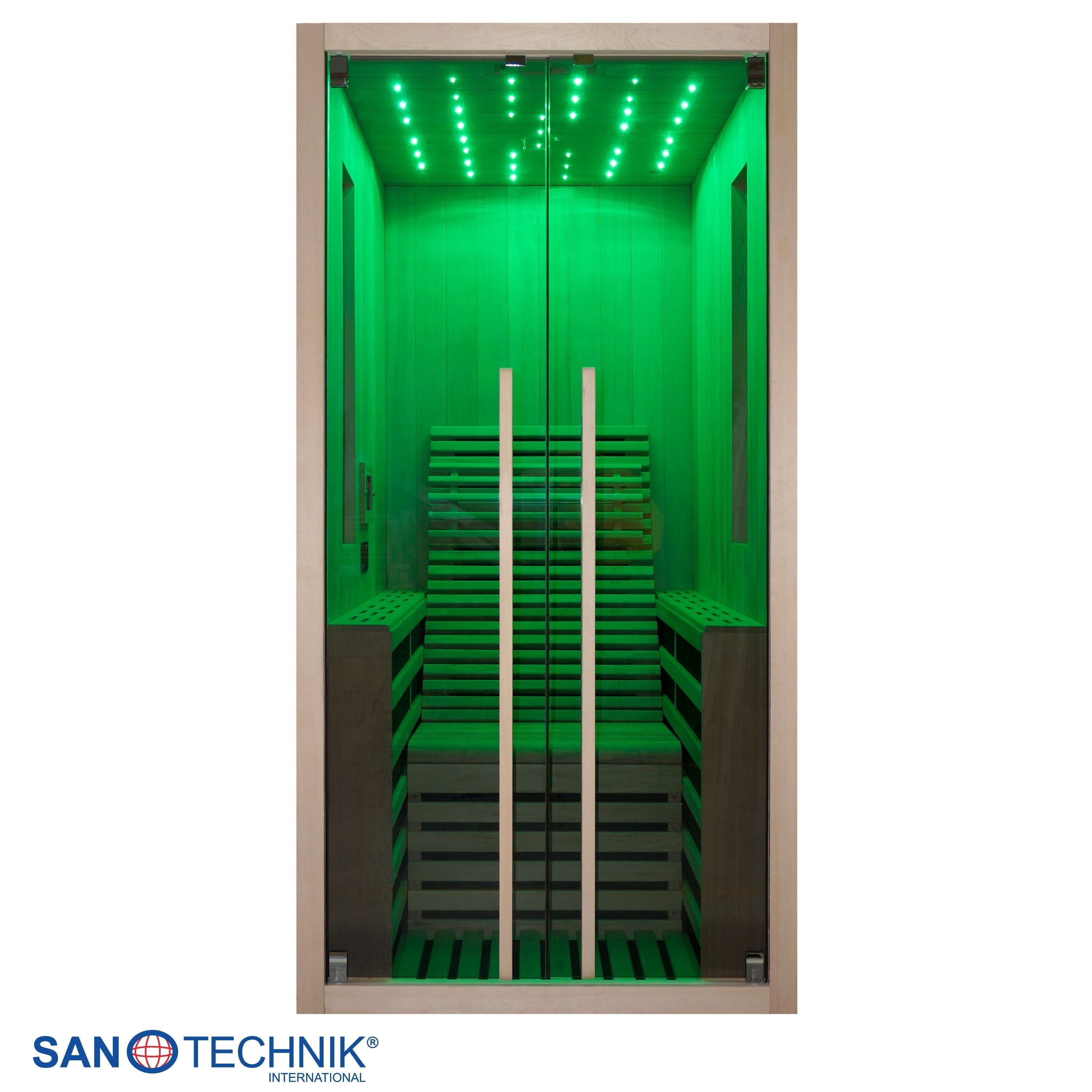 Sanotechnik - CARBON 1 Infrarotkabine für 1 Person 100x130x195 cm