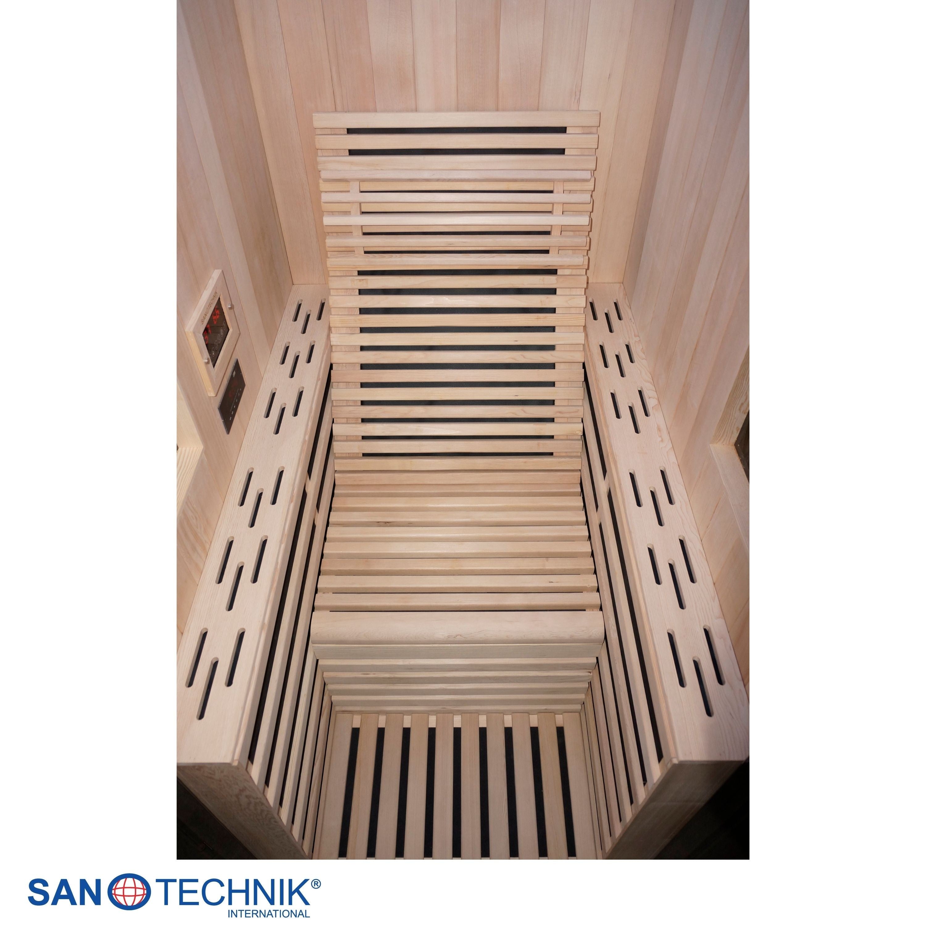 Sanotechnik - CARBON 1 Infrarotkabine für 1 Person 100x130x195 cm