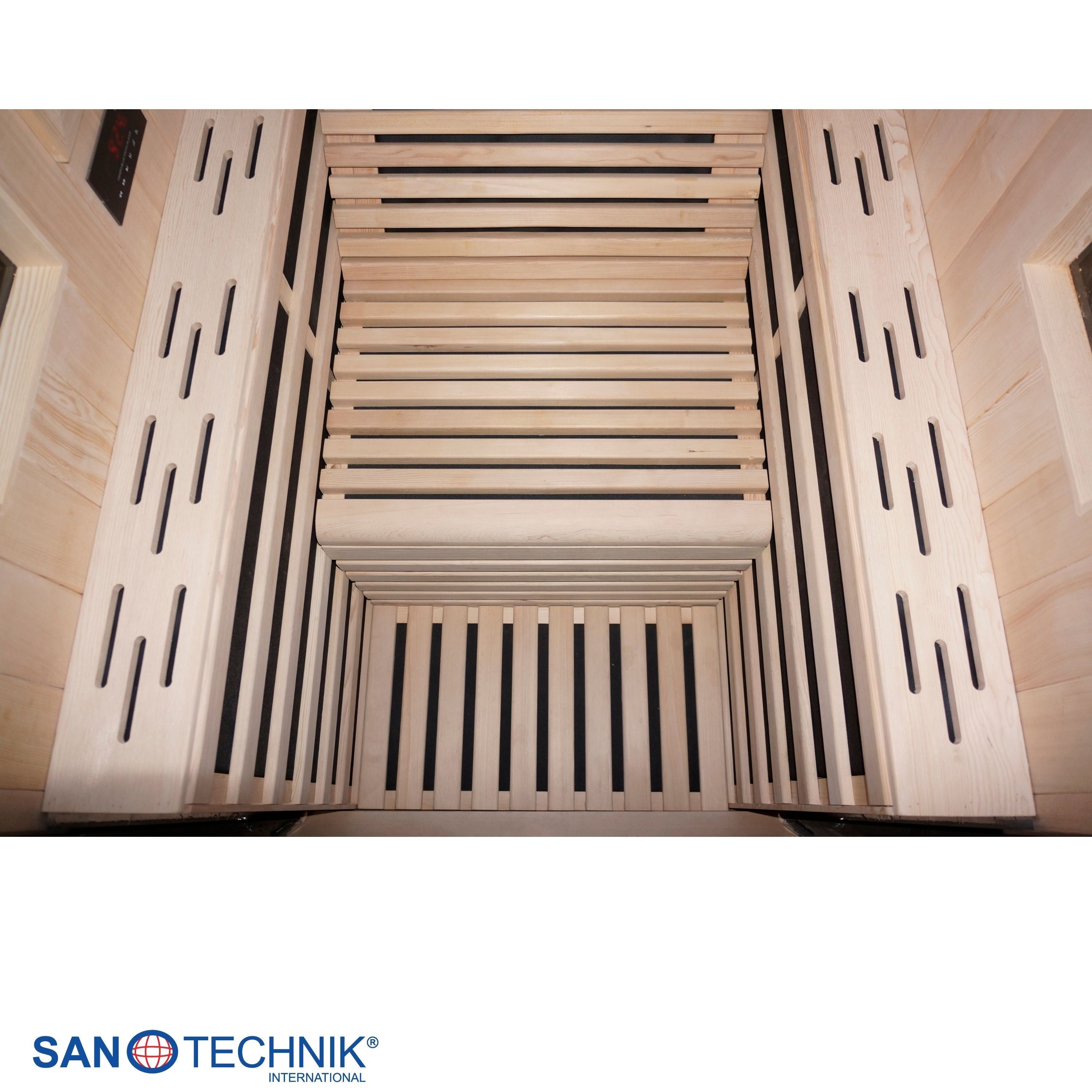 Sanotechnik - CARBON 1 Infrarotkabine für 1 Person 100x130x195 cm