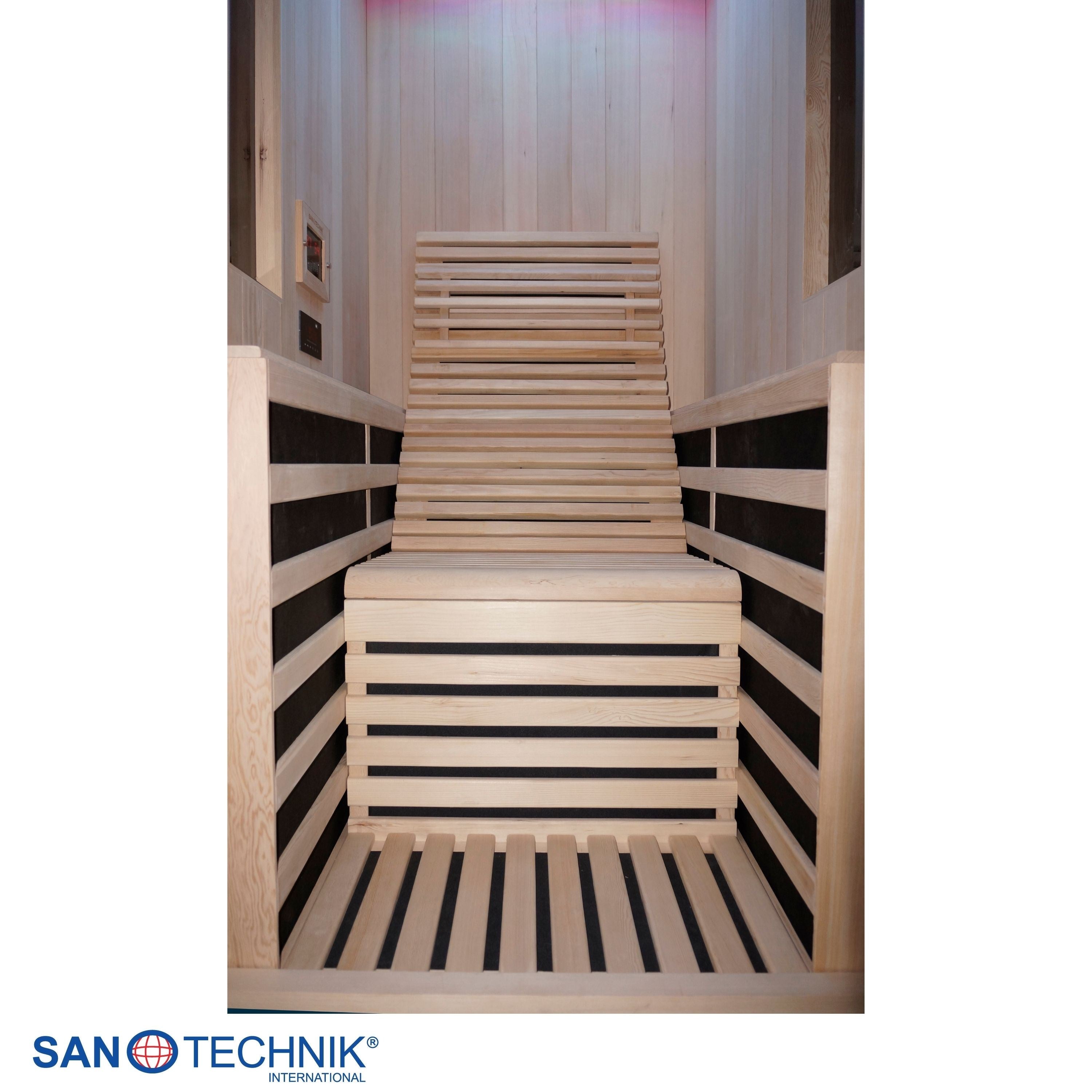 Sanotechnik - CARBON 1 Infrarotkabine für 1 Person 100x130x195 cm