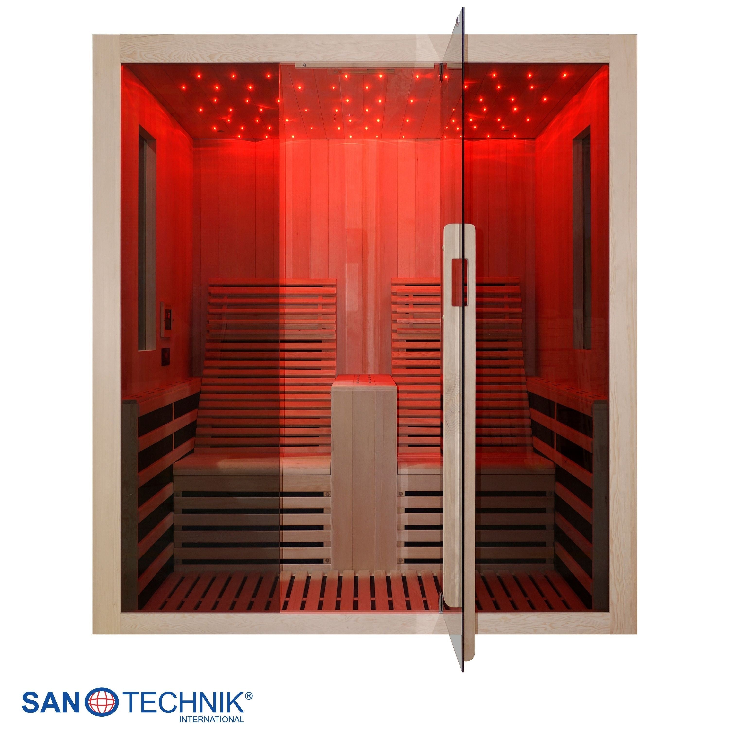 Sanotechnik - CARBON 2 Infrarotkabine für 2 Personen 180x150x195 cm