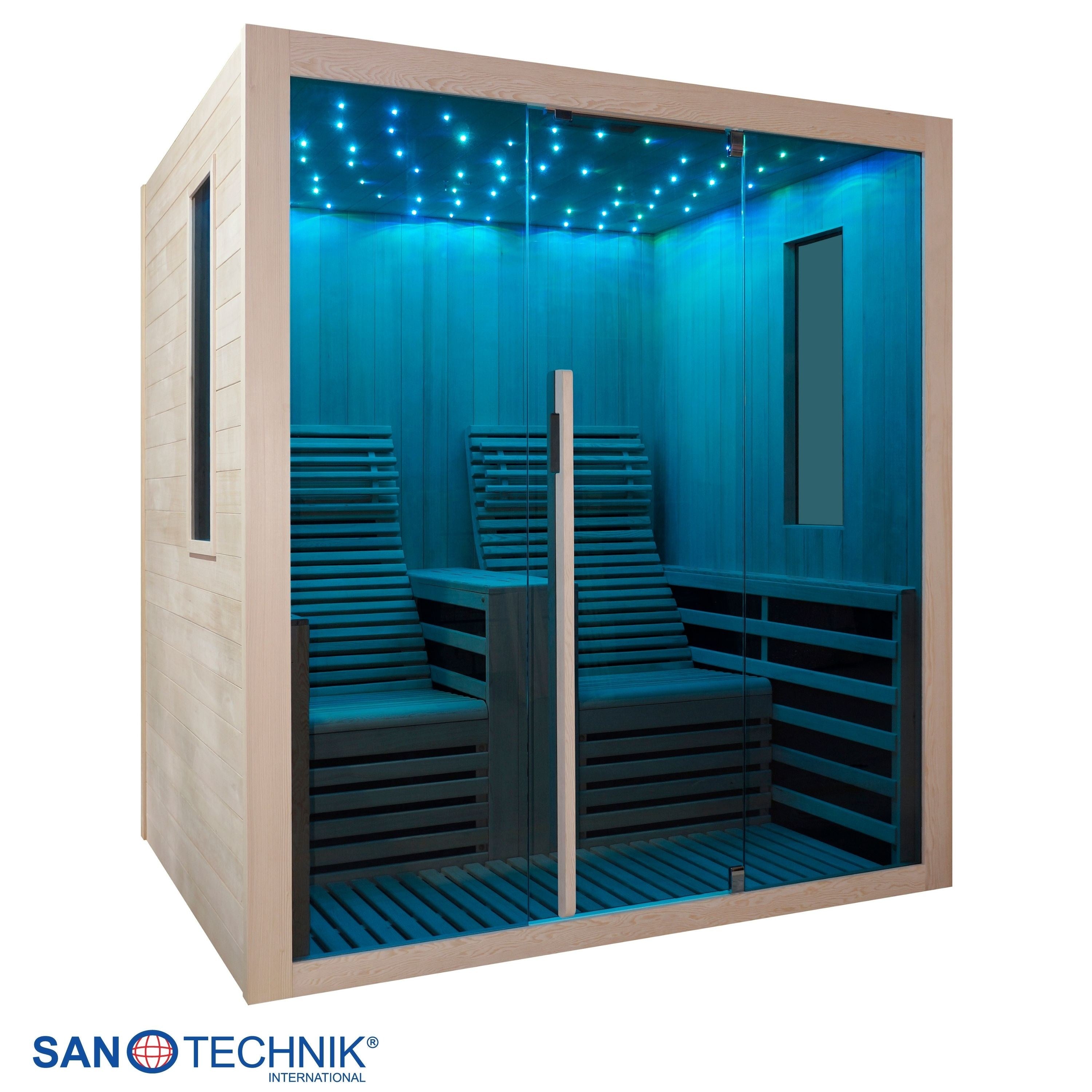 Sanotechnik - CARBON 2 Infrarotkabine für 2 Personen 180x150x195 cm
