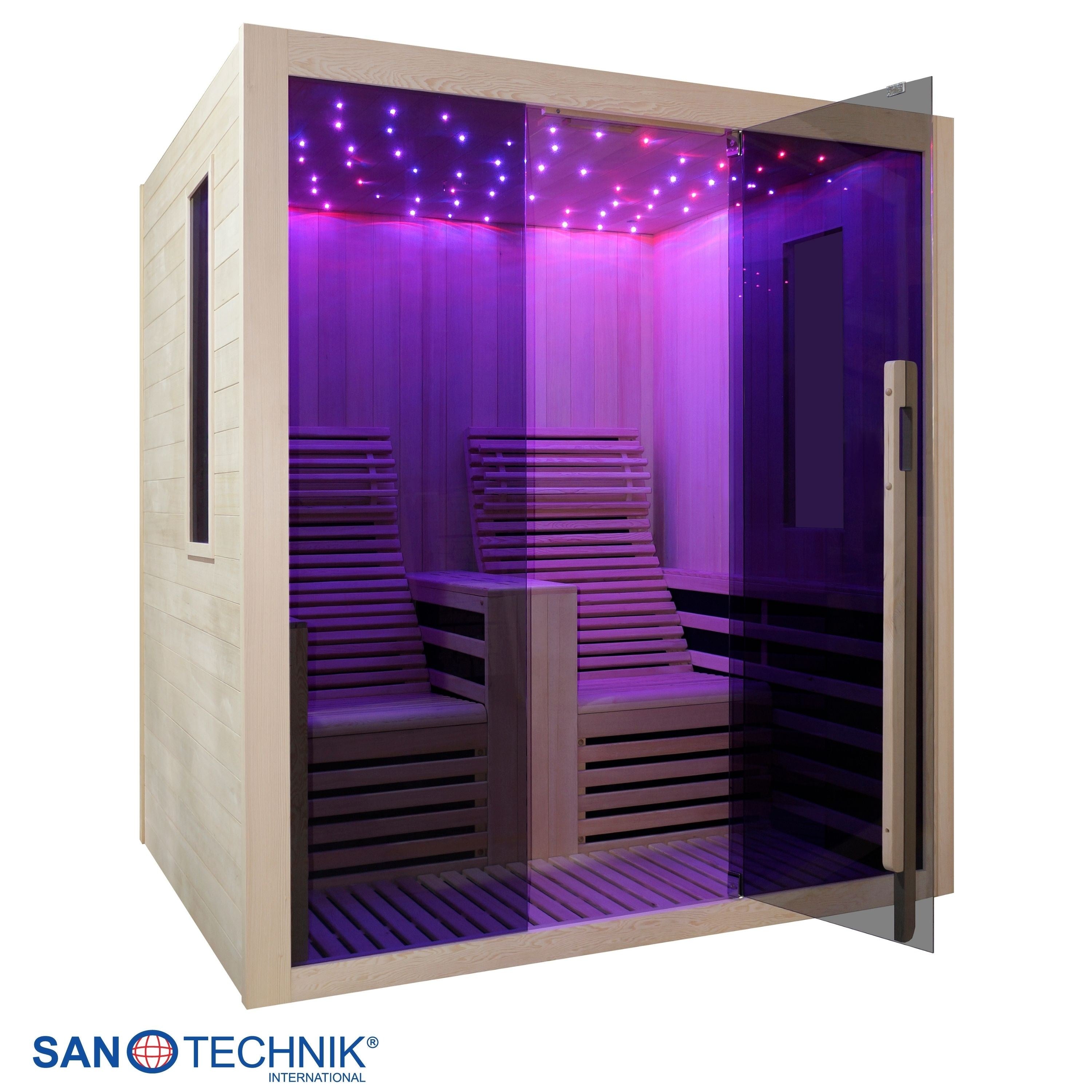 Sanotechnik - CARBON 2 Infrarotkabine für 2 Personen 180x150x195 cm