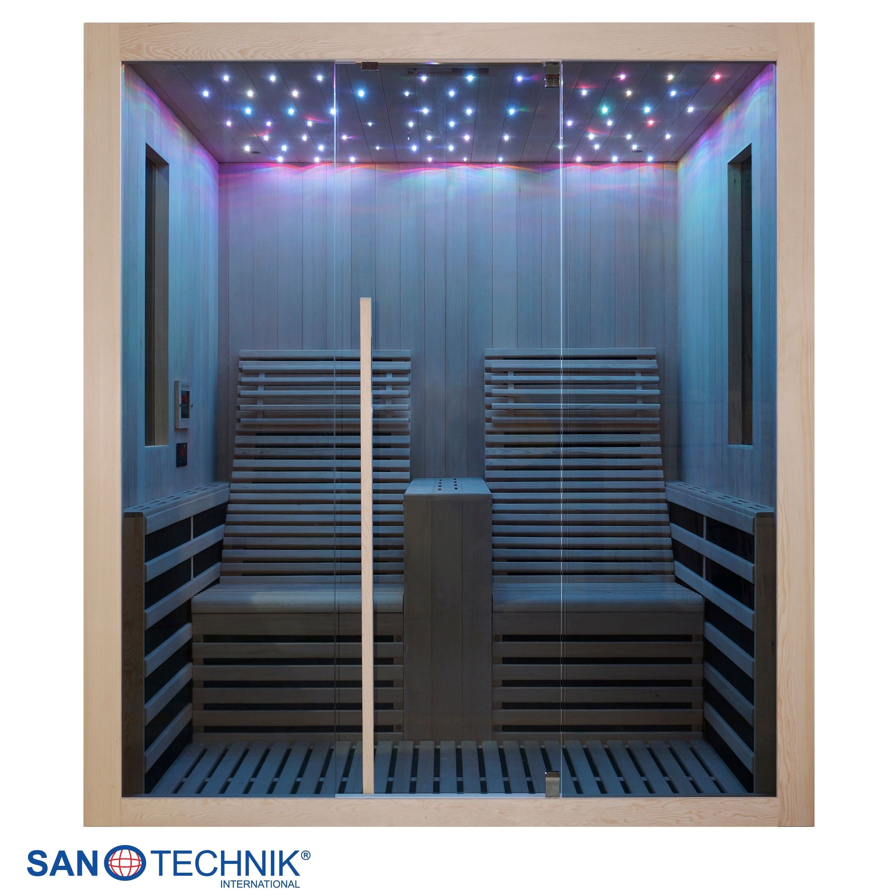 Sanotechnik - CARBON 2 Infrarotkabine für 2 Personen 180x150x195 cm